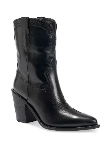 Partlow Women's Sophie 90MM Leather Boots - Nero - Size 8.5 | Thumbnail 2