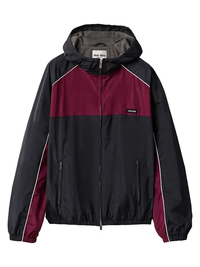 Women's Technical Silk Zipper Blouson Jacket - Blue