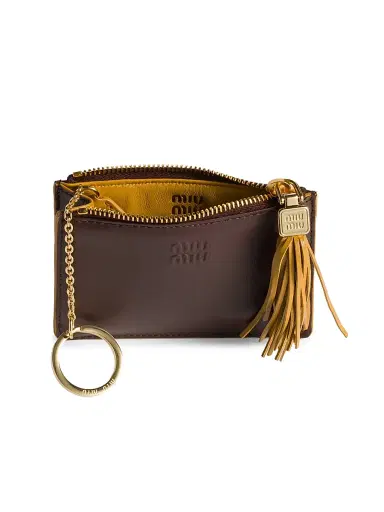 Miu Miu Women's Leather Card Holder | Thumbnail 4 Miu Miu Women's Leather Card Holder | Thumbnail 4