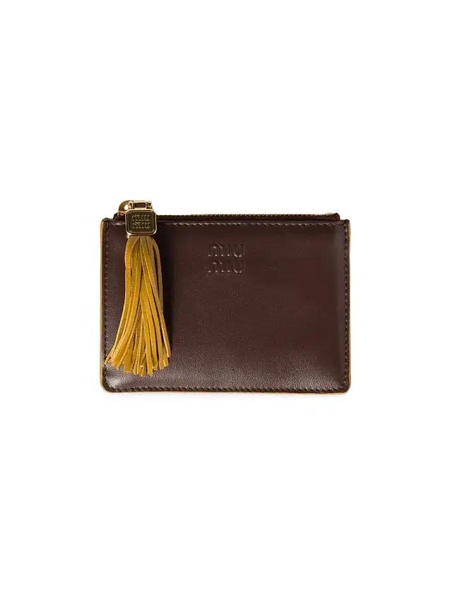 Women's Leather Card Holder - Dark Brown Women's Leather Card Holder - Dark Brown