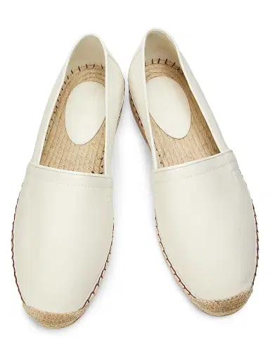 Brunello Cucinelli Men's Slip-On Canvas & Leather Espadrillas - Sand | Thumbnail 4 Brunello Cucinelli Men's Slip-On Canvas & Leather Espadrillas - Sand | Thumbnail 4