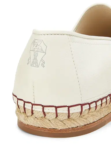 Brunello Cucinelli Men's Slip-On Canvas & Leather Espadrillas - Sand | Thumbnail 5 Brunello Cucinelli Men's Slip-On Canvas & Leather Espadrillas - Sand | Thumbnail 5