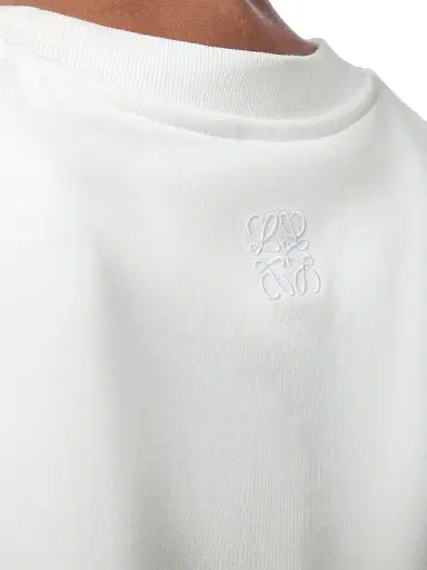 LOEWE Women's Twisted Crewneck Cotton Top - White | Thumbnail 6 LOEWE Women's Twisted Crewneck Cotton Top - White | Thumbnail 6