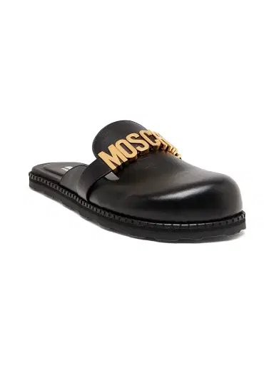 MOSCHINO Women's Leather Mules | Thumbnail 2 MOSCHINO Women's Leather Mules | Thumbnail 2