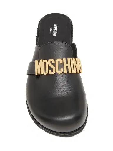 MOSCHINO Women's Leather Mules | Thumbnail 4 MOSCHINO Women's Leather Mules | Thumbnail 4
