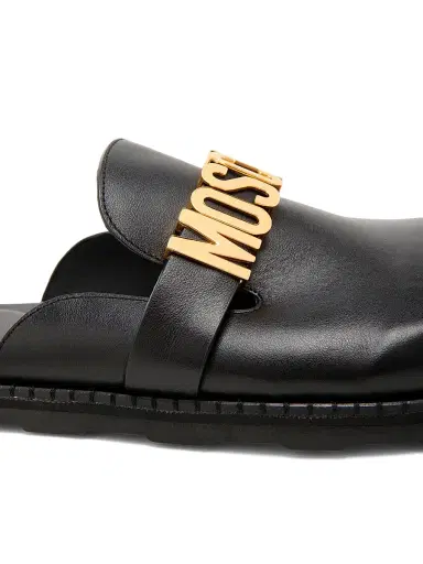 MOSCHINO Women's Leather Mules | Thumbnail 5 MOSCHINO Women's Leather Mules | Thumbnail 5