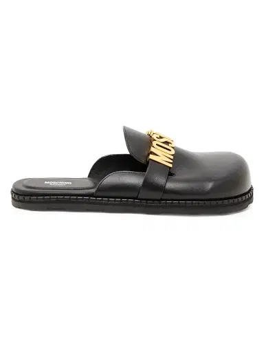 MOSCHINO Women's Leather Mules | Thumbnail 1 MOSCHINO Women's Leather Mules | Thumbnail 1
