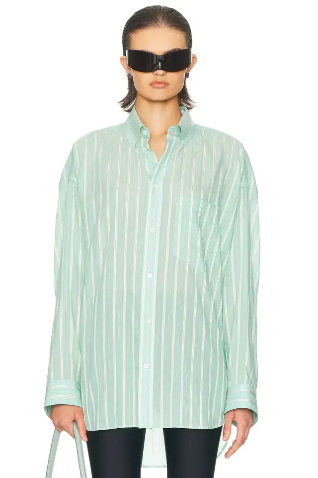 Balenciaga Long Sleeve Cocoon Shirt