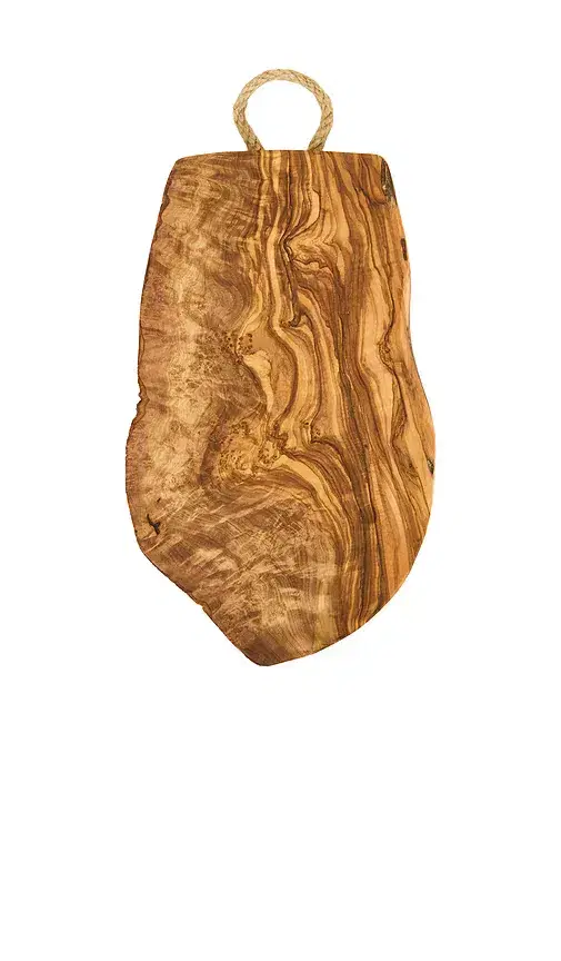 Verve Culture Olivewood Charcuterie Board With Rope Handle