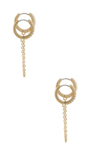 Ettika Double Piercing Crystal Cuff Earring | Thumbnail 2