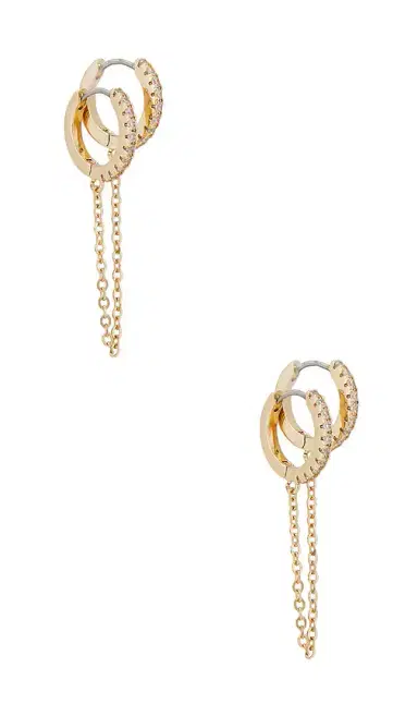 Ettika Double Piercing Crystal Cuff Earring | Thumbnail 1