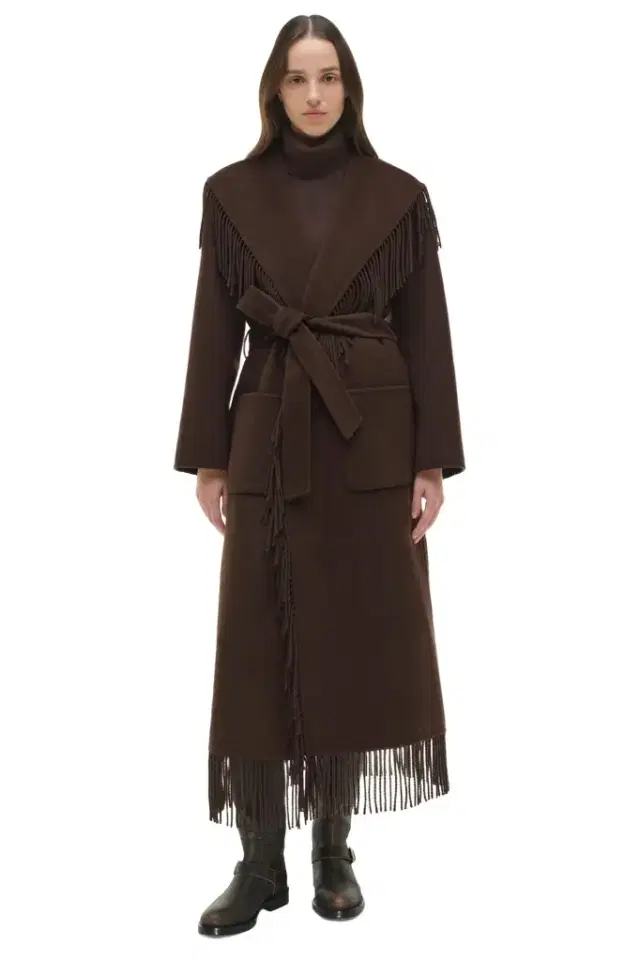 Simkhai Carrie Fringe Coat
