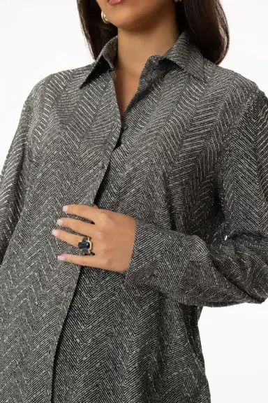 ERMANNO SCERVINO Long Sleeve Button Blouse | Thumbnail 3