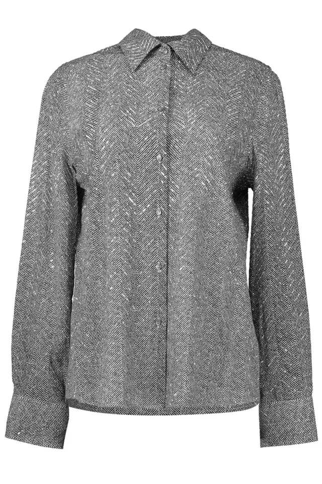 Long Sleeve Button Blouse