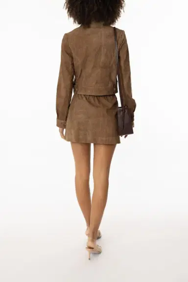 Sprwmn Pull On Mini Skirt | Thumbnail 4