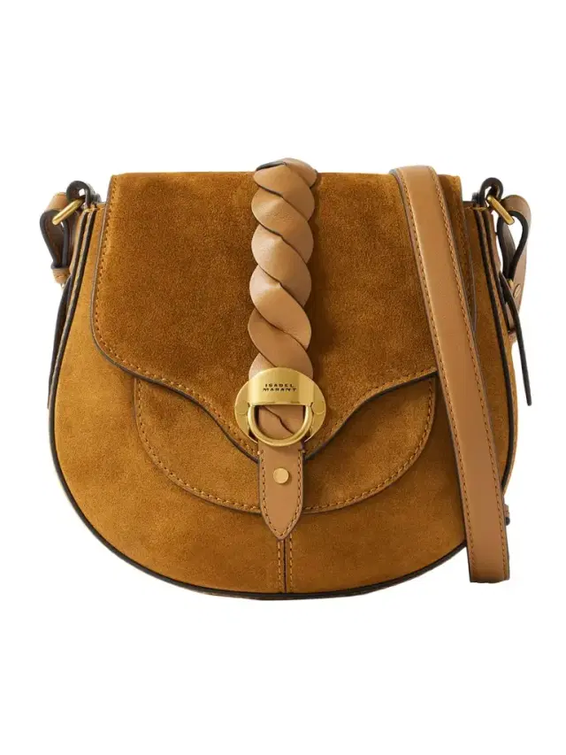 Altay Small Leather-trimmed Suede Shoulder Bag