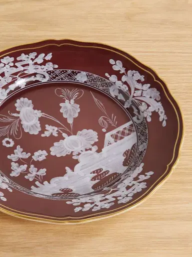 GINORI 1735 Gold-plated Porcelain Dessert Plate | Thumbnail 3 GINORI 1735 Gold-plated Porcelain Dessert Plate | Thumbnail 3
