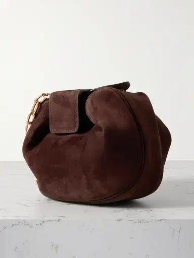 Gabriela Hearst Soft Demi Suede Clutch | Thumbnail 3
