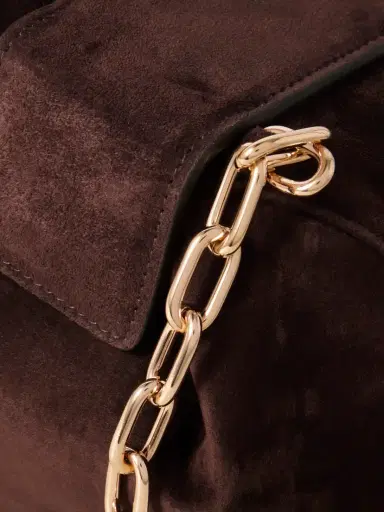 Gabriela Hearst Soft Demi Suede Clutch | Thumbnail 4