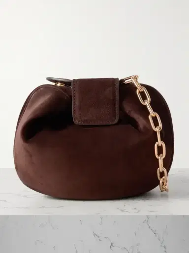 Gabriela Hearst Soft Demi Suede Clutch | Thumbnail 1