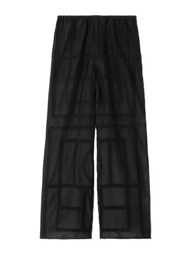 Embroidered Organic Cotton And Silk-blend Voile Wide-leg Pants