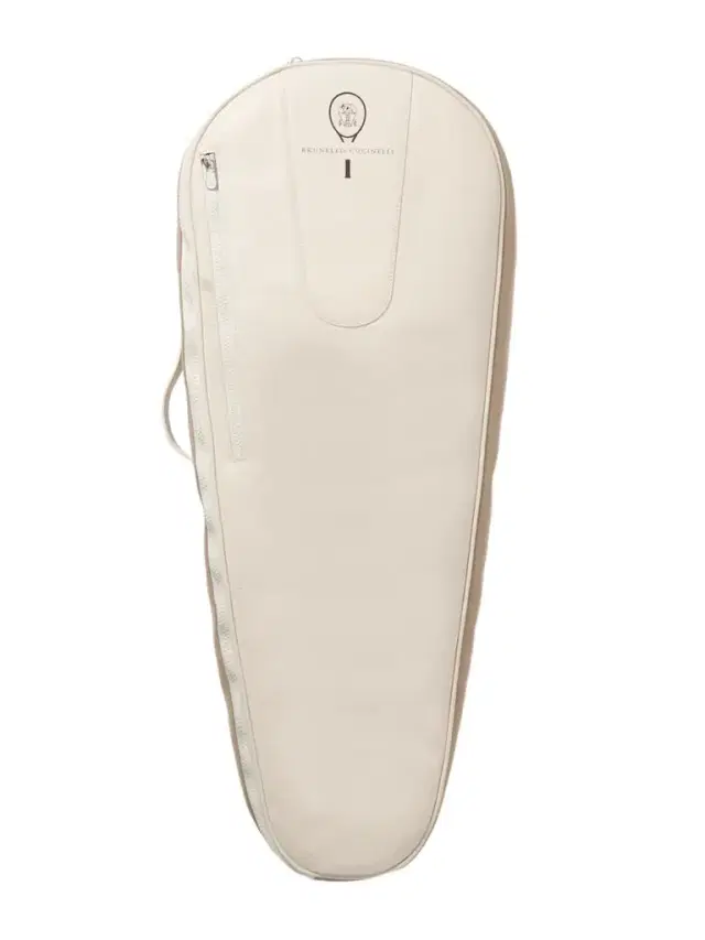 Brunello Cucinelli Leather And Mesh Tennis Racket Bag