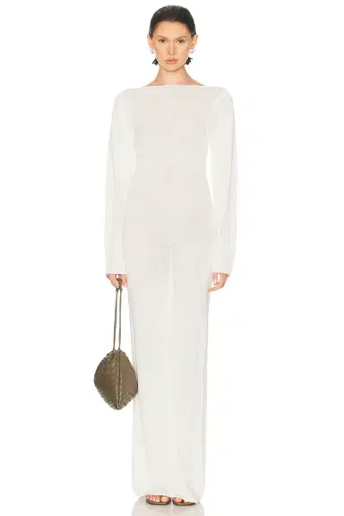 EAVES Wister Long Sleeve Maxi Dress | Thumbnail 3