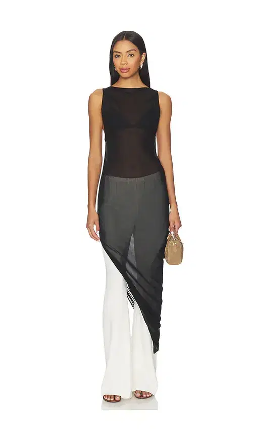 EAVES Via Asym Maxi Dress