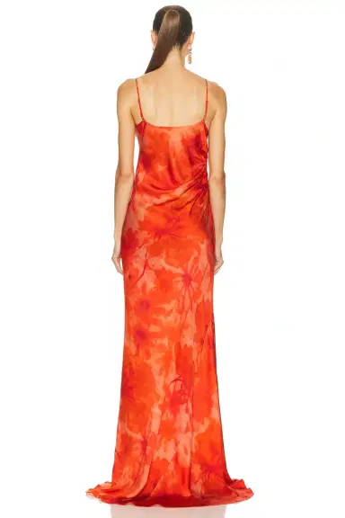 ALEJANDRA ALONSO ROJAS Ruched Slip Gown | Thumbnail 3