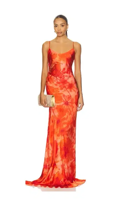 ALEJANDRA ALONSO ROJAS Ruched Slip Gown | Thumbnail 4