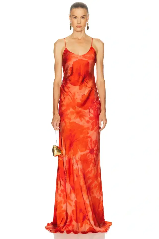 Alejandra Alonso Rojas Ruched Slip Gown