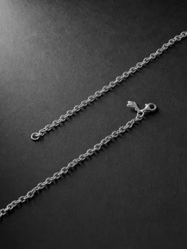Carolina Bucci Rollò White Gold Chain Necklace - Men | Thumbnail 3 Carolina Bucci Rollò White Gold Chain Necklace - Men | Thumbnail 3