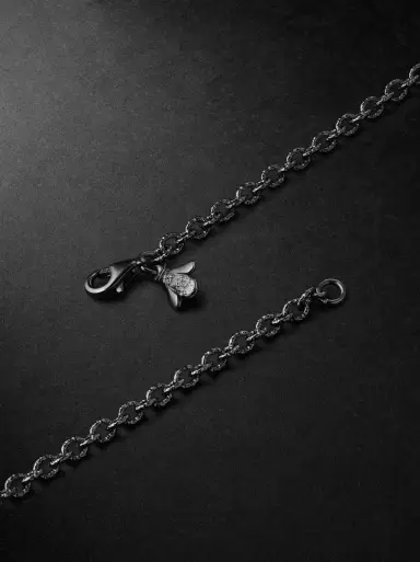 Carolina Bucci Rollò Blackened Gold Chain Necklace - Men | Thumbnail 3