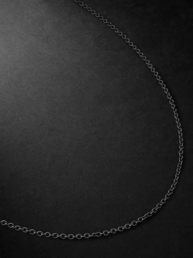 Rollò Blackened Gold Chain Necklace - Men