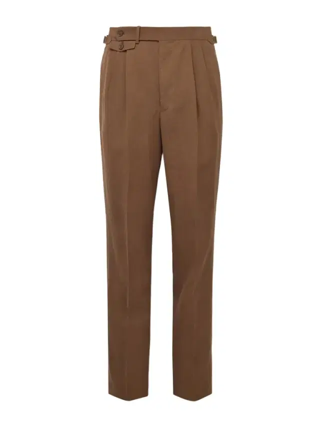 Straight-Leg Pleated Linen Suit Trousers - Men