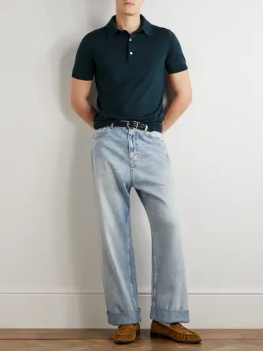 Zegna Slim-Fit Cotton Polo Shirt - Men | Thumbnail 2