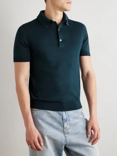 Zegna Slim-Fit Cotton Polo Shirt - Men | Thumbnail 3