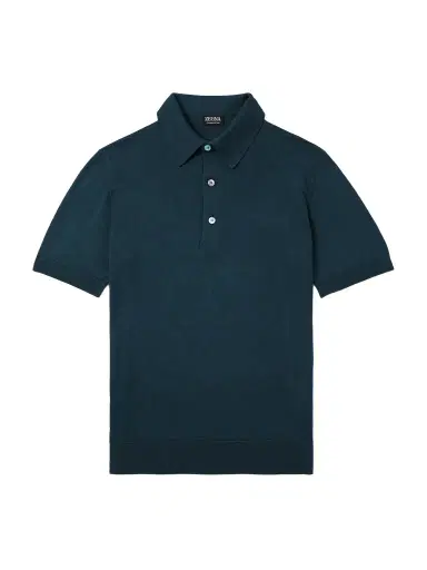 Zegna Slim-Fit Cotton Polo Shirt - Men | Thumbnail 1