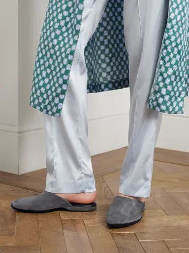 Charvet Suede Slippers - Men | Thumbnail 2