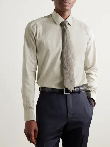 Charvet Checked Cotton-Poplin Shirt - Men | Thumbnail 2 Charvet Checked Cotton-Poplin Shirt - Men | Thumbnail 2