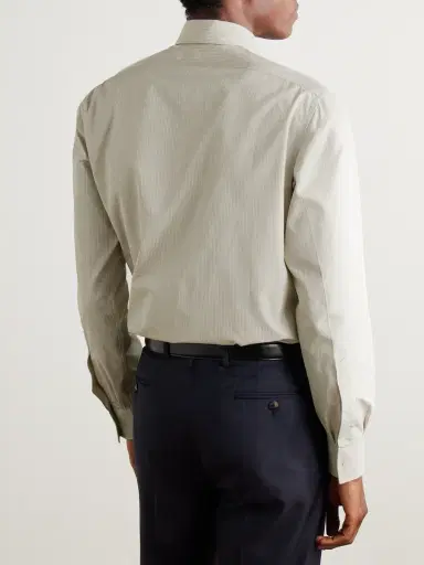 Charvet Checked Cotton-Poplin Shirt - Men | Thumbnail 3 Charvet Checked Cotton-Poplin Shirt - Men | Thumbnail 3