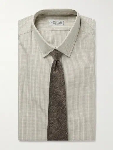 Charvet Checked Cotton-Poplin Shirt - Men | Thumbnail 5 Charvet Checked Cotton-Poplin Shirt - Men | Thumbnail 5