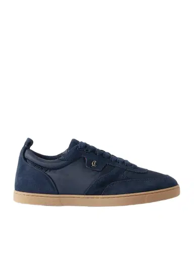 Christian Louboutin Tutti Rui Suede and Shell Sneakers - Men | Thumbnail 1