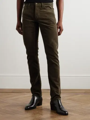 Tom Ford Slim-Fit Cotton-Blend Corduroy Trousers - Men | Thumbnail 3 Tom Ford Slim-Fit Cotton-Blend Corduroy Trousers - Men | Thumbnail 3