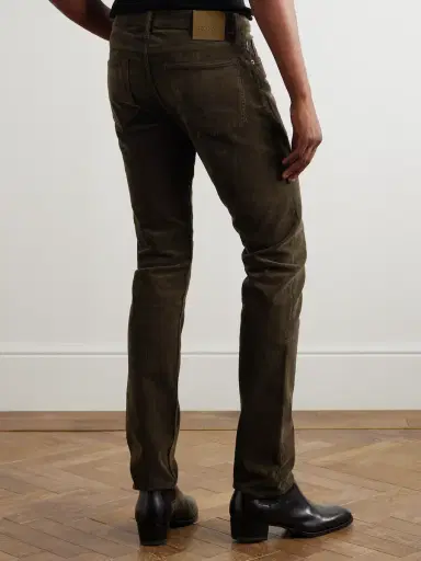 Tom Ford Slim-Fit Cotton-Blend Corduroy Trousers - Men | Thumbnail 4 Tom Ford Slim-Fit Cotton-Blend Corduroy Trousers - Men | Thumbnail 4