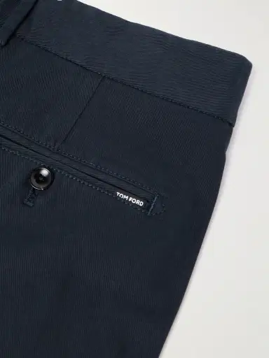 Tom Ford Straight-Leg Pleated Stretch-Cotton Twill Shorts - Men | Thumbnail 5 Tom Ford Straight-Leg Pleated Stretch-Cotton Twill Shorts - Men | Thumbnail 5