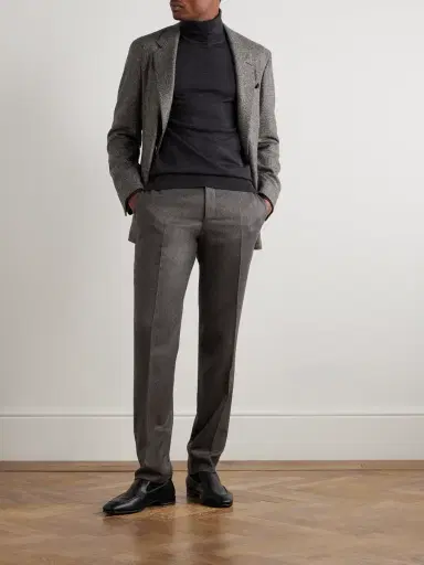 Canali Impeccabile Straight-Leg Wool Suit Trousers - Men | Thumbnail 2