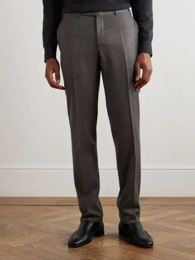 Canali Impeccabile Straight-Leg Wool Suit Trousers - Men | Thumbnail 3