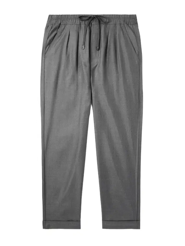 Straight-Leg Silk-Twill Drawstring Trousers - Men