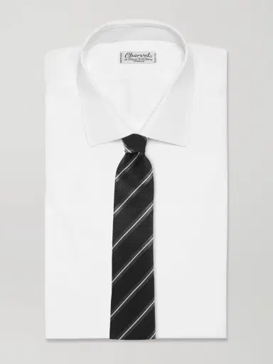 Tom Ford 8cm Striped Knitted Silk Tie - Men | Thumbnail 2